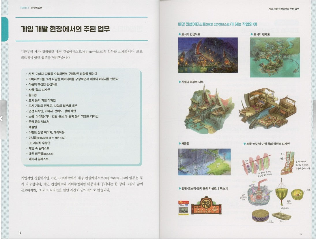 creates a worldview Concept art book