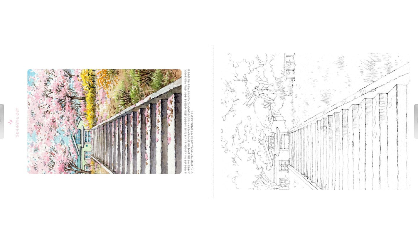 drawing the four seasons(watercolor paper)