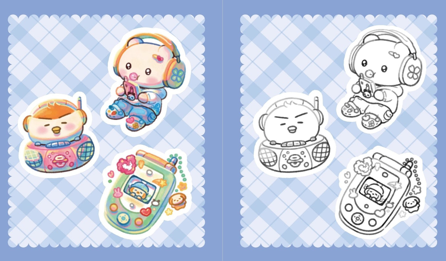 Cozy Village Coloring Book by acornzzi