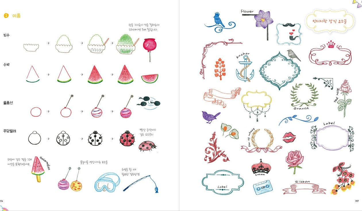 Illustration of colored pencils that anyone can draw 10,000