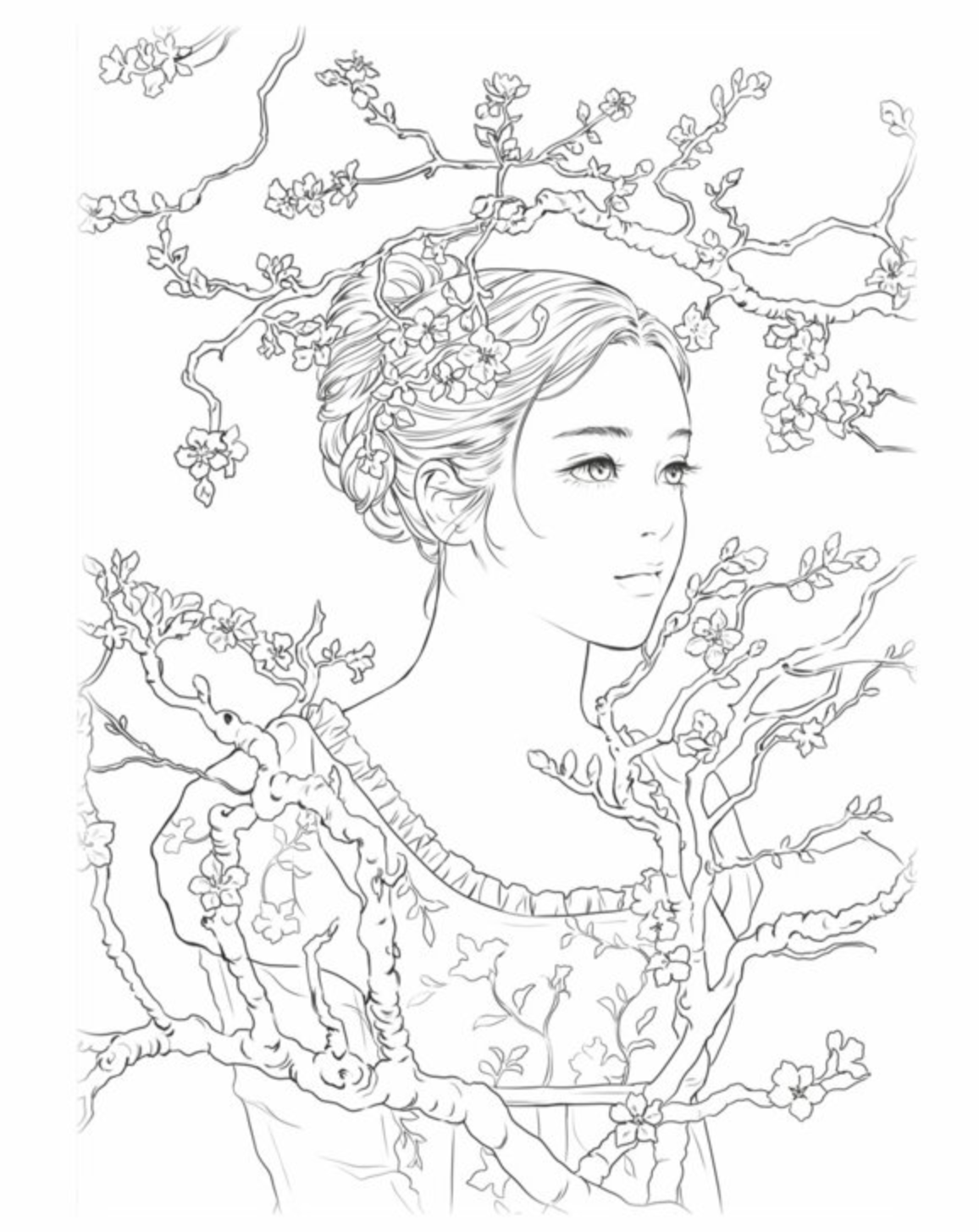 Masterpiece with Girls Coloring Book by Pillow (Jinah Lee) (June 2023) : Coloring book for a girl who fell in love with famous paintings