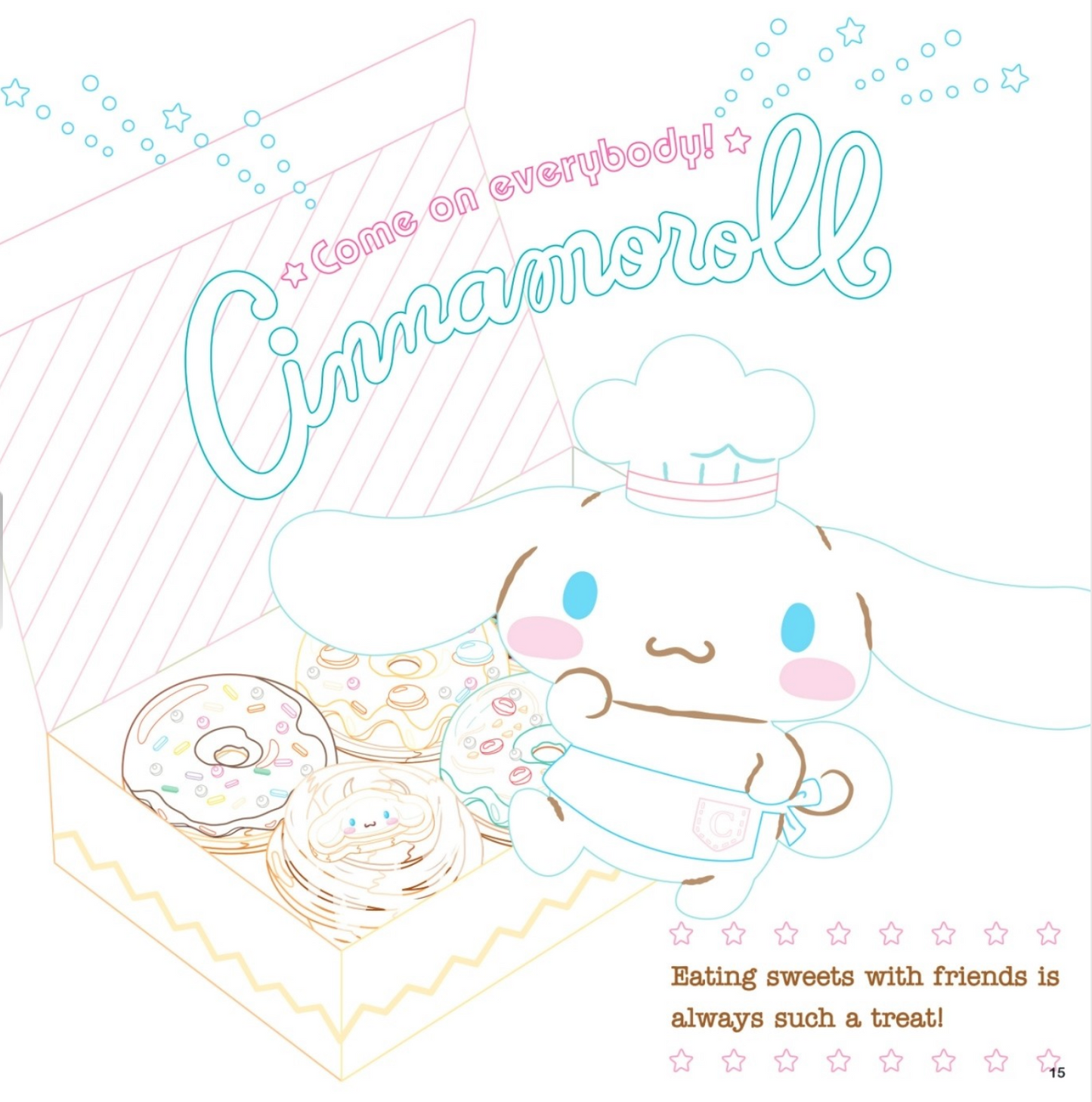 SANRIO CINNAMOROLL Coloring Book 2