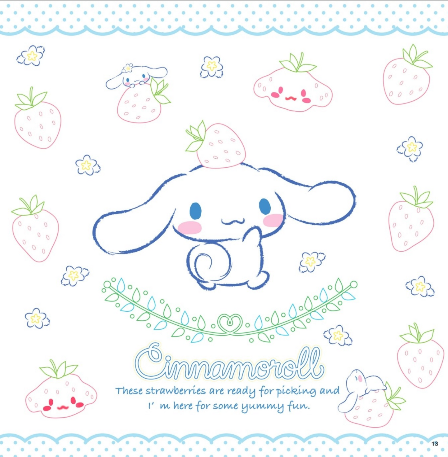 SANRIO CINNAMOROLL Coloring Book 2