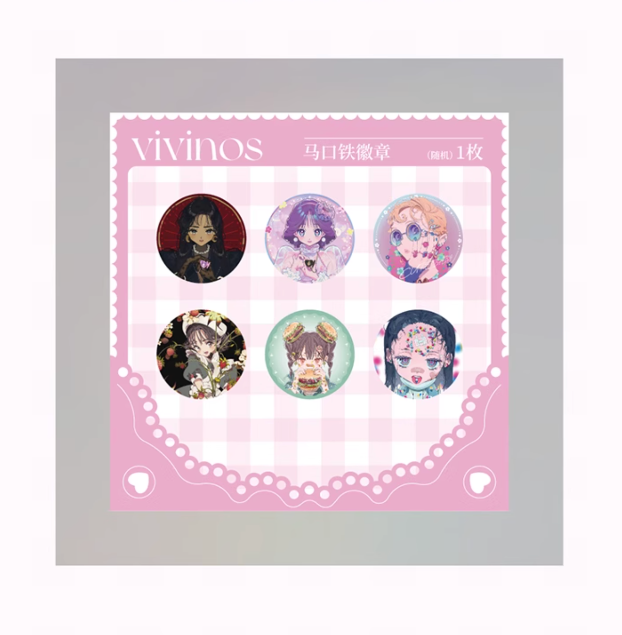 VIVINOS "Candy Hearts" & "TRIGGER POP" series : Round Badge