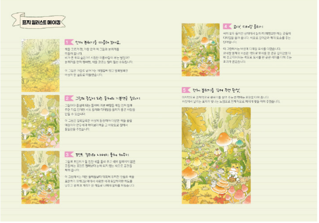 Strange Travel Agency : Four Seasons Forest Coloring Book by somdoo