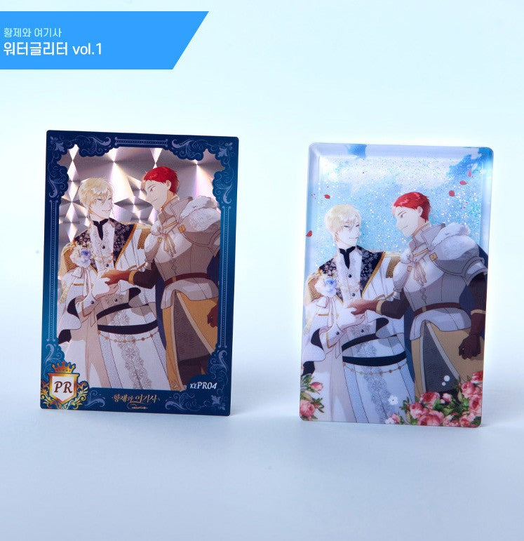 The Knight and Her Emperor : Water Glitter with PR card