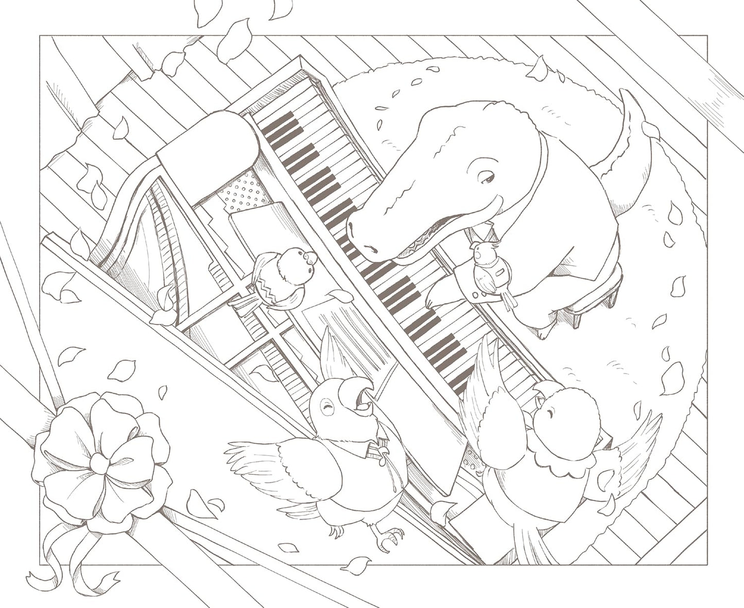 Traveling Animal Band Coloring Book(Japanese) by Nanohana