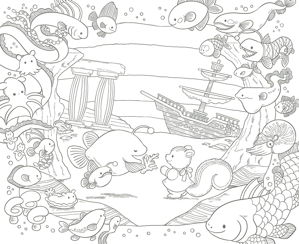 Polar Bear Adventure Cruise Coloring Book by Yuki Shiratori (TOKIMEKU Coloring Book Series)