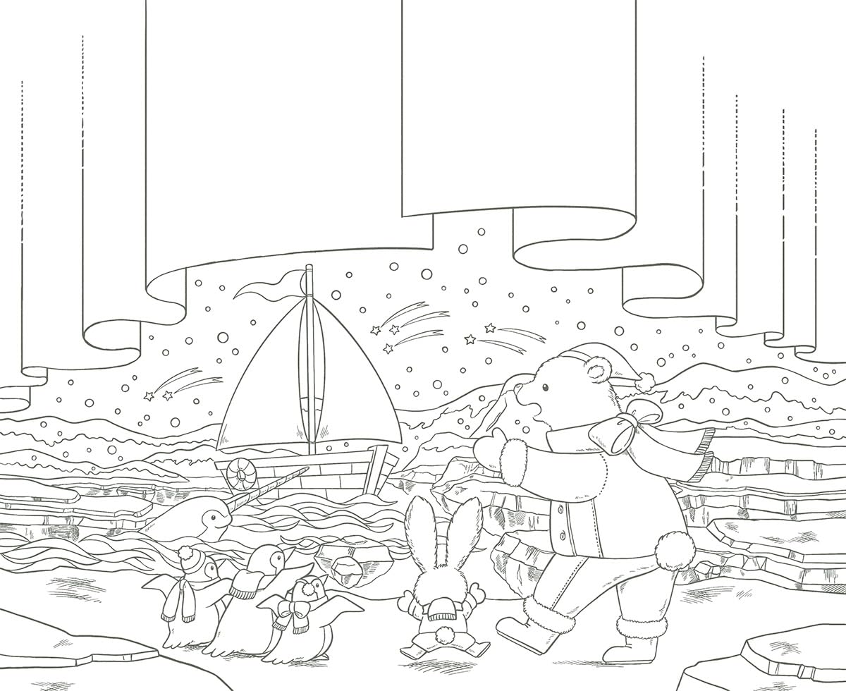 Polar Bear Adventure Cruise Coloring Book by Yuki Shiratori (TOKIMEKU Coloring Book Series)