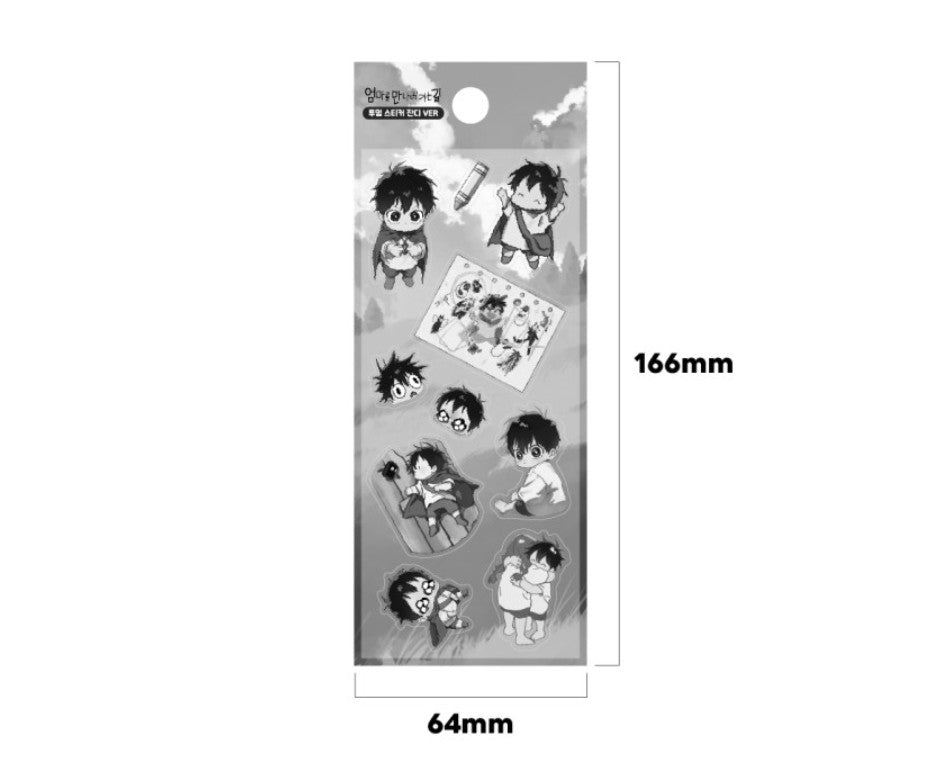 On the Way to Meet Mom : transparent stickers