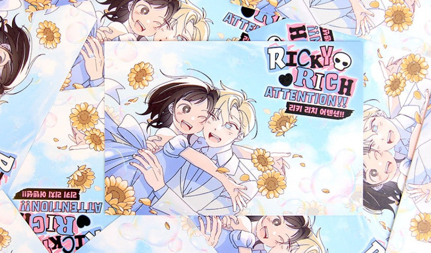 Ricky Rich Attention : 2 postcard