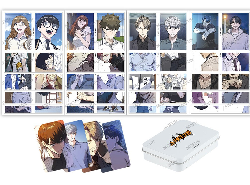 study group : sticker & hologram photo card set