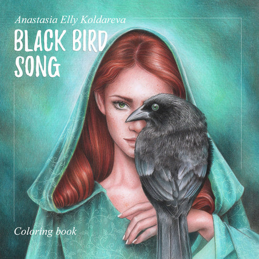 [COLORING]  Black bird song by Anastasia Elly