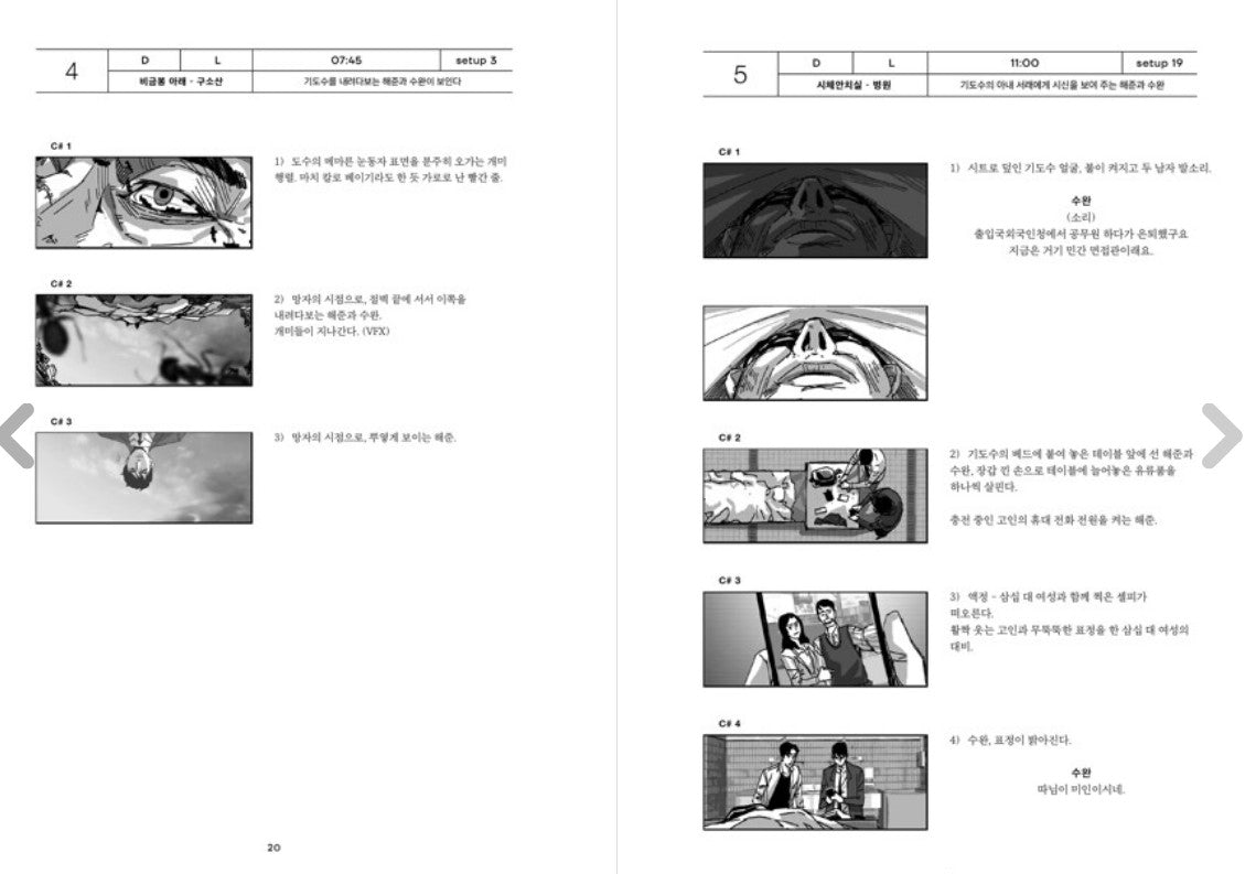 'Decision to Leave' Story Board Book