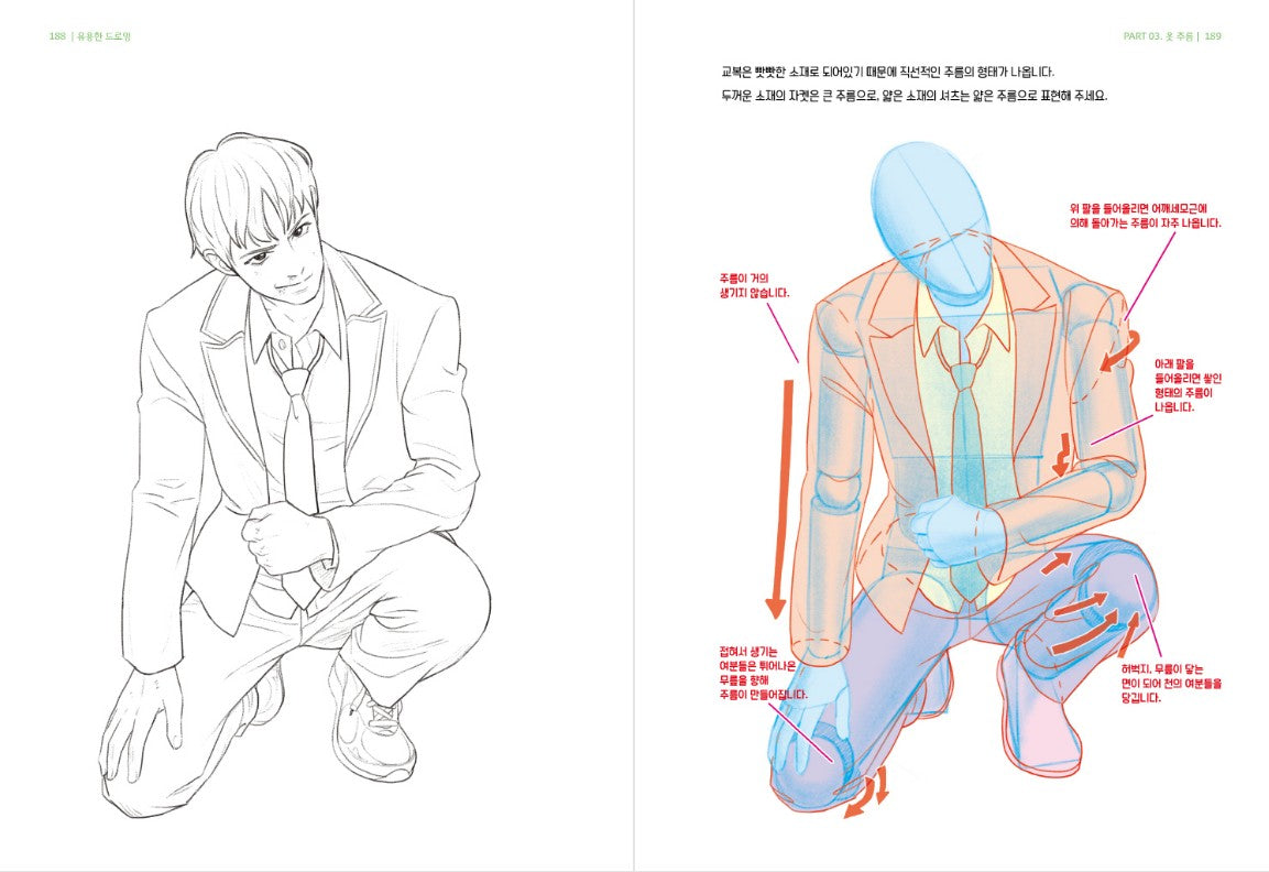 Useful Drawing Webtoon Lesson Book, Drawing Guide Book