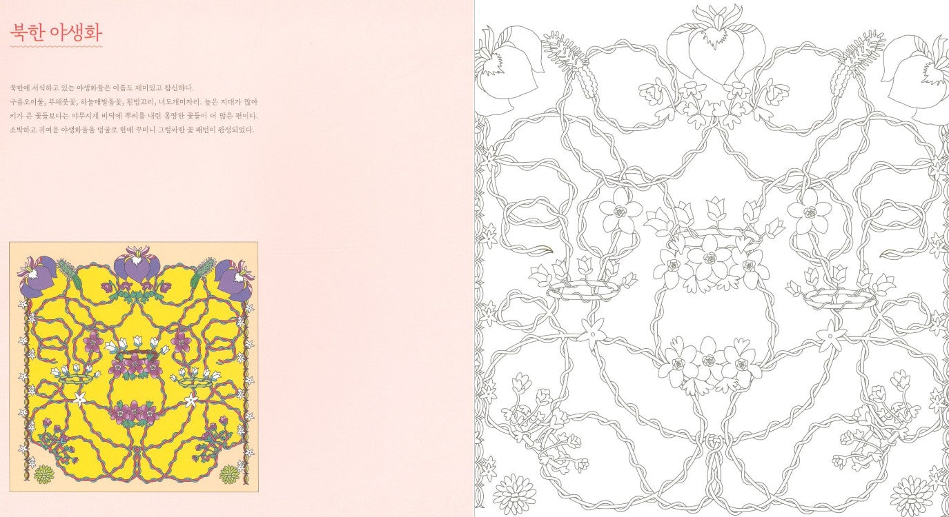 Korea Coloring Travel : Korean Coloring Book