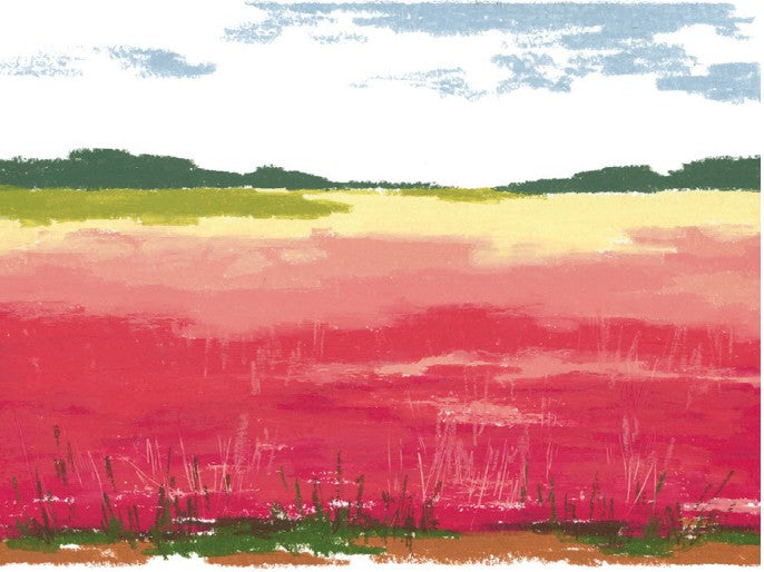 Landscape Painting with Oil Pastel, Oil Pastel Coloring Book