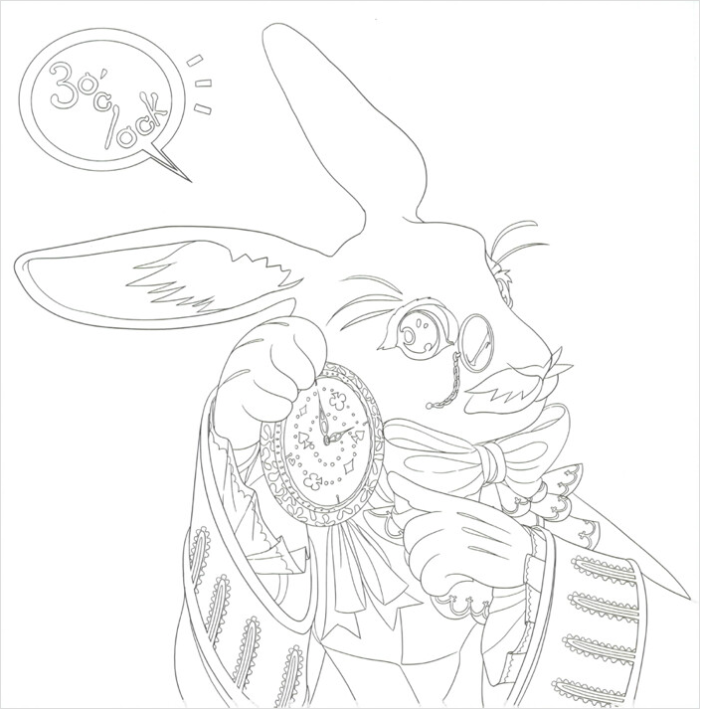 Alice in Wonderland Coloring Book by Lee Jaeeun