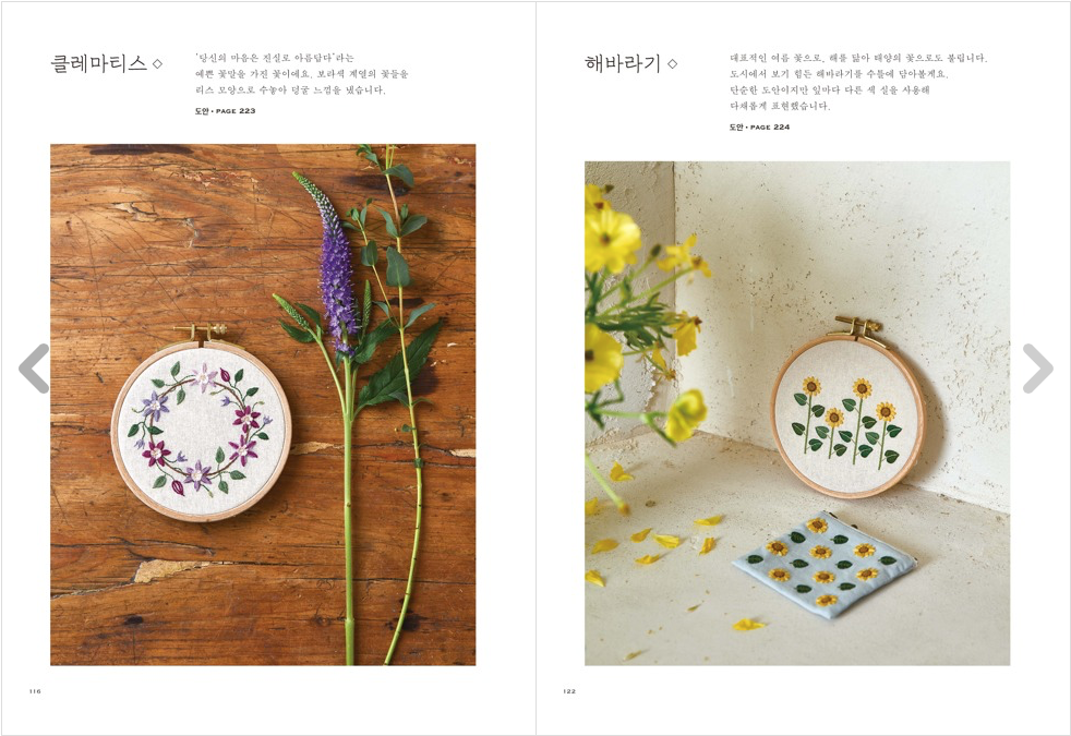 Small Flower Embroidery Book By Mina land