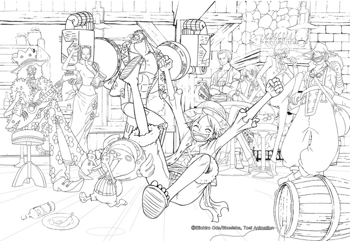 One piece comic coloring book vol.1