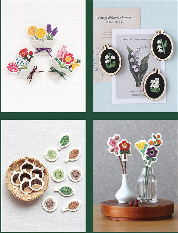 Four season Flower Embroidery book