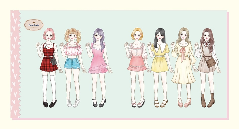 Lovely Paper Doll book by O1004