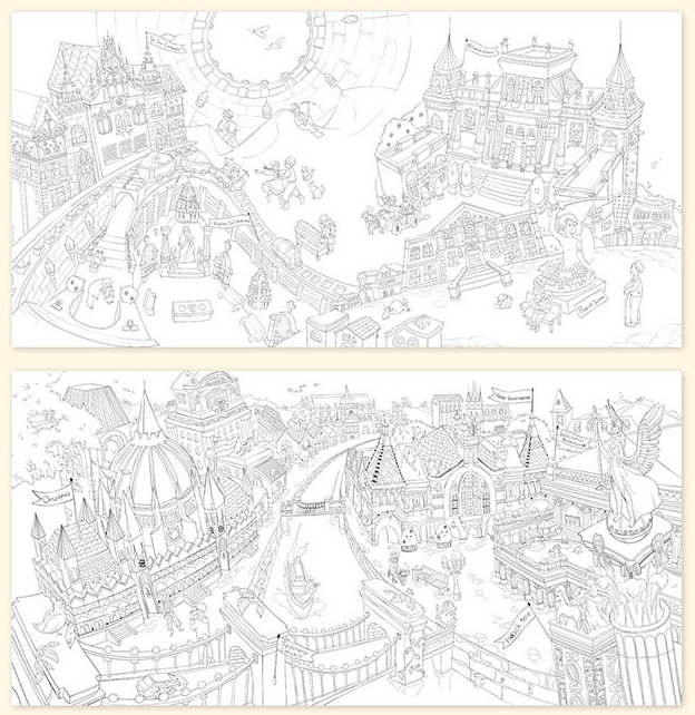 Estern Europe Coloring Book