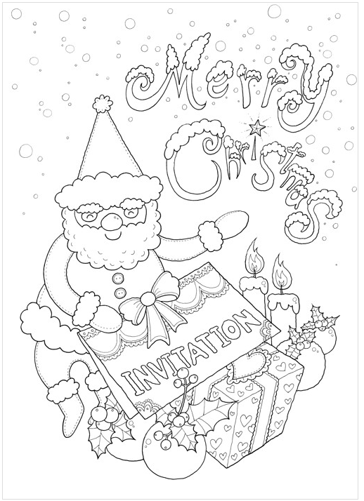Christmas Coloring Book by Lee il-sun