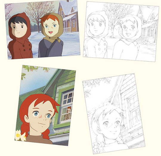 Anne of Green Gables coloring Postcards book(Hardcover, Premium Edition) vol. 2