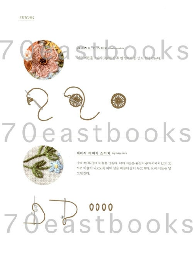 Four seasons French Embroidery Book by K Blue