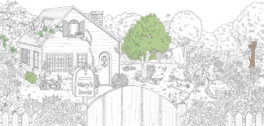 Girl's colouring book by Yuka Sato