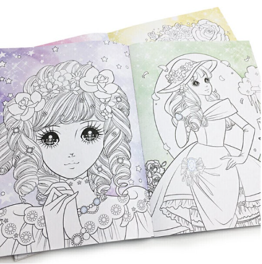 Star Diamond Princess Coloring Book 6 set