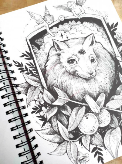 Magic Hour Coloring Book by Karolina Kubikowska(Signed)