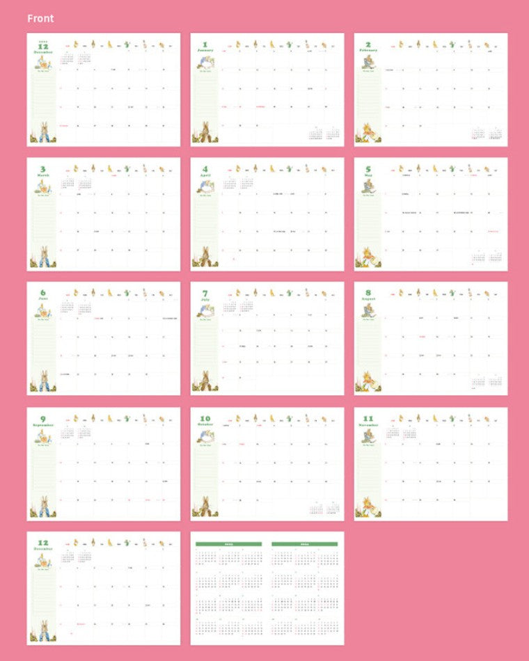 Peter Rabbit 2023 Desk Calendar