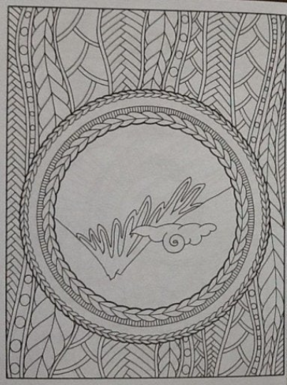 Zen Therapy coloring book by Ianina Mironova - Russian coloring book