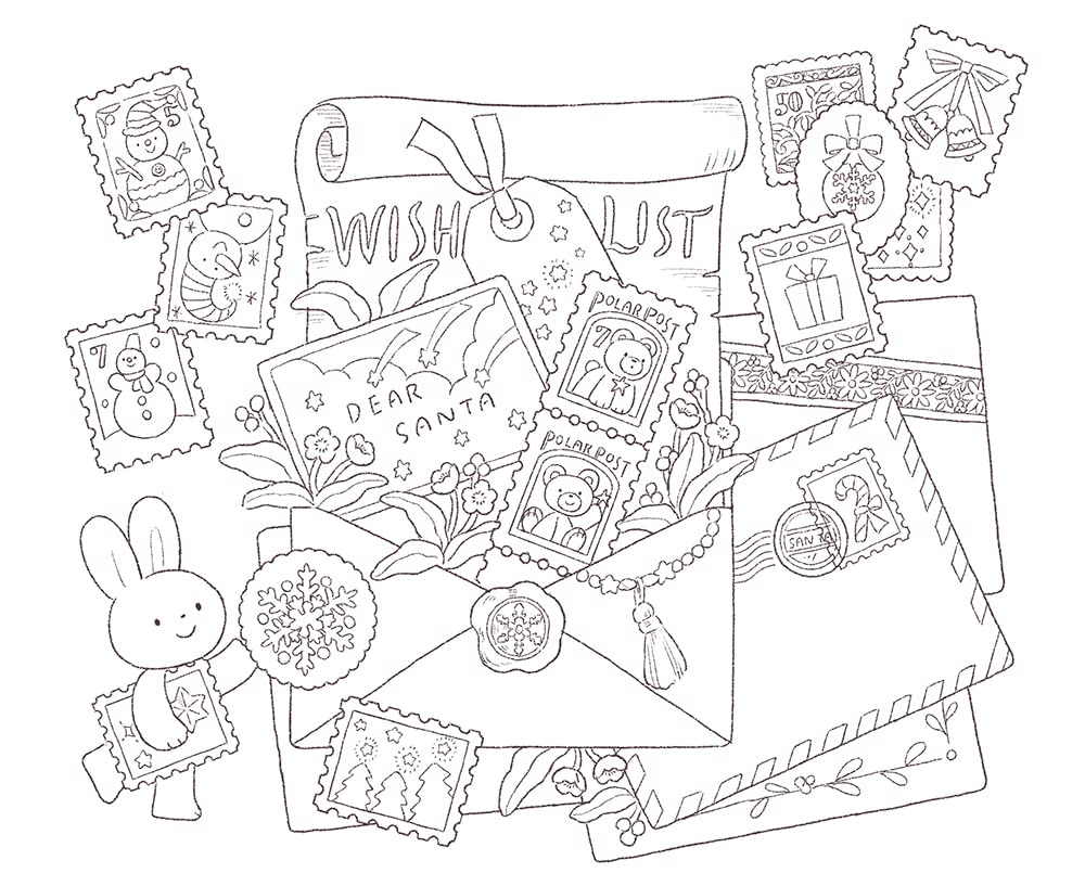 Cotolie a rabbit coloring book : Rabbit's Fairy Tale Coloring book by Cotolie