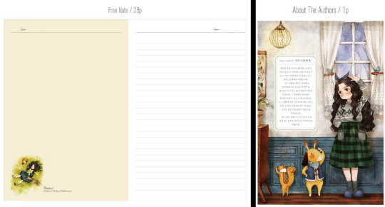 Aeppol Art Diary for Every Year - diary for 365 days with Forest girl by aeppol