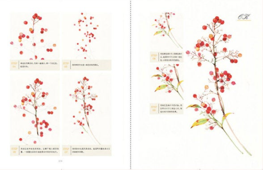 Warm watercolor illustration Basic techniques Book