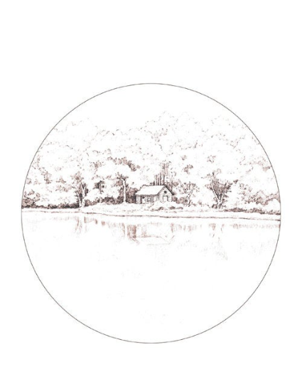 Europe landscape and house Watercolor Coloring Book by Byul Nara