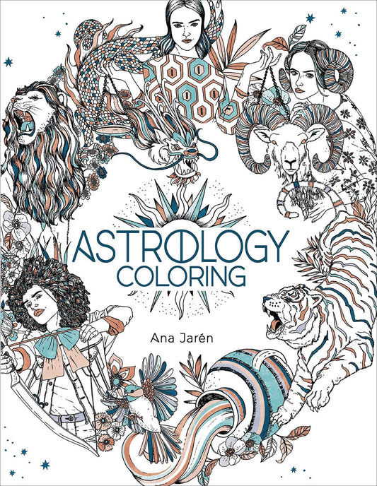 Astrology Coloring book by Ana Jarén