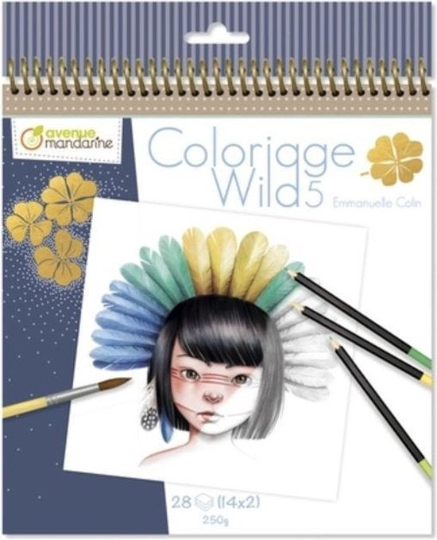 Avenue Mandarine - GY065  Coloriage Wild Book 1 (Coloring Book) 