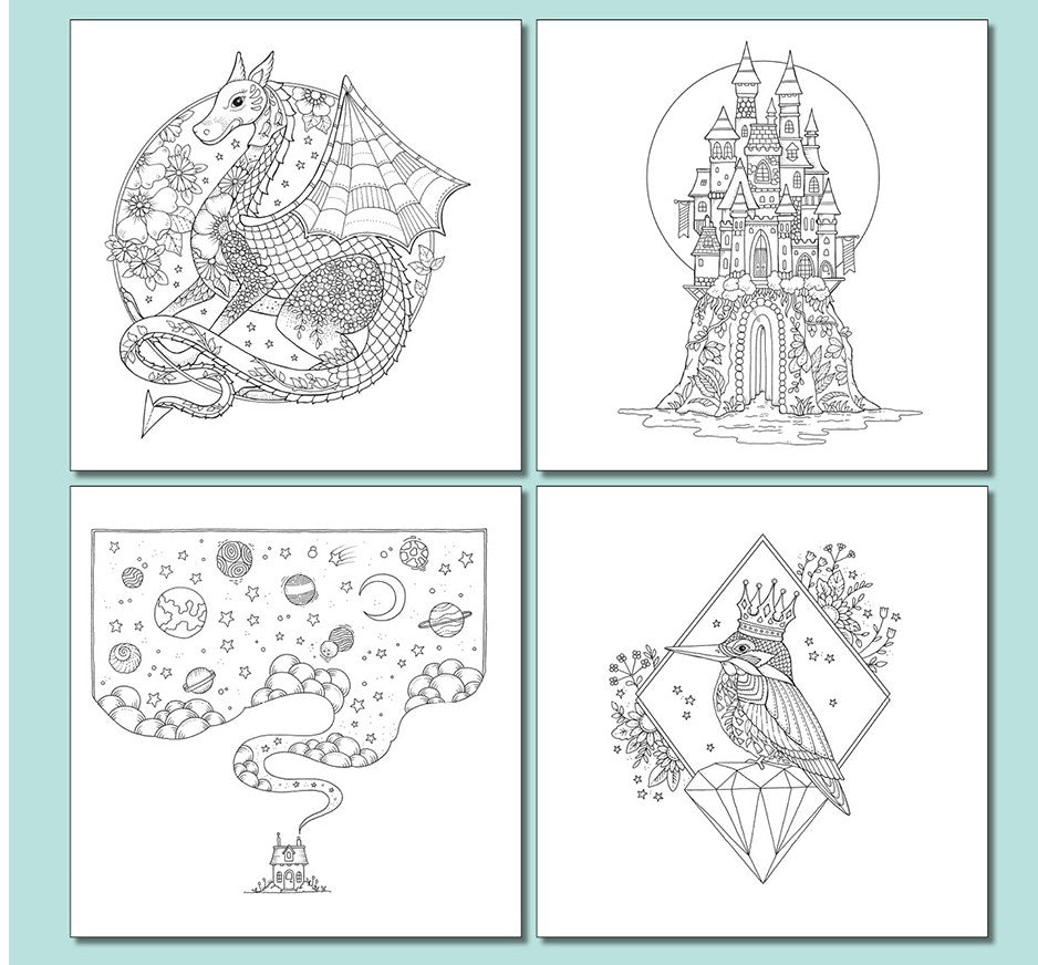 Magical Worlds Coloring Book by Johanna Basford