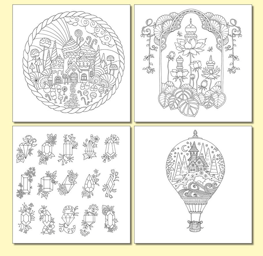 Magical Worlds Coloring Book by Johanna Basford