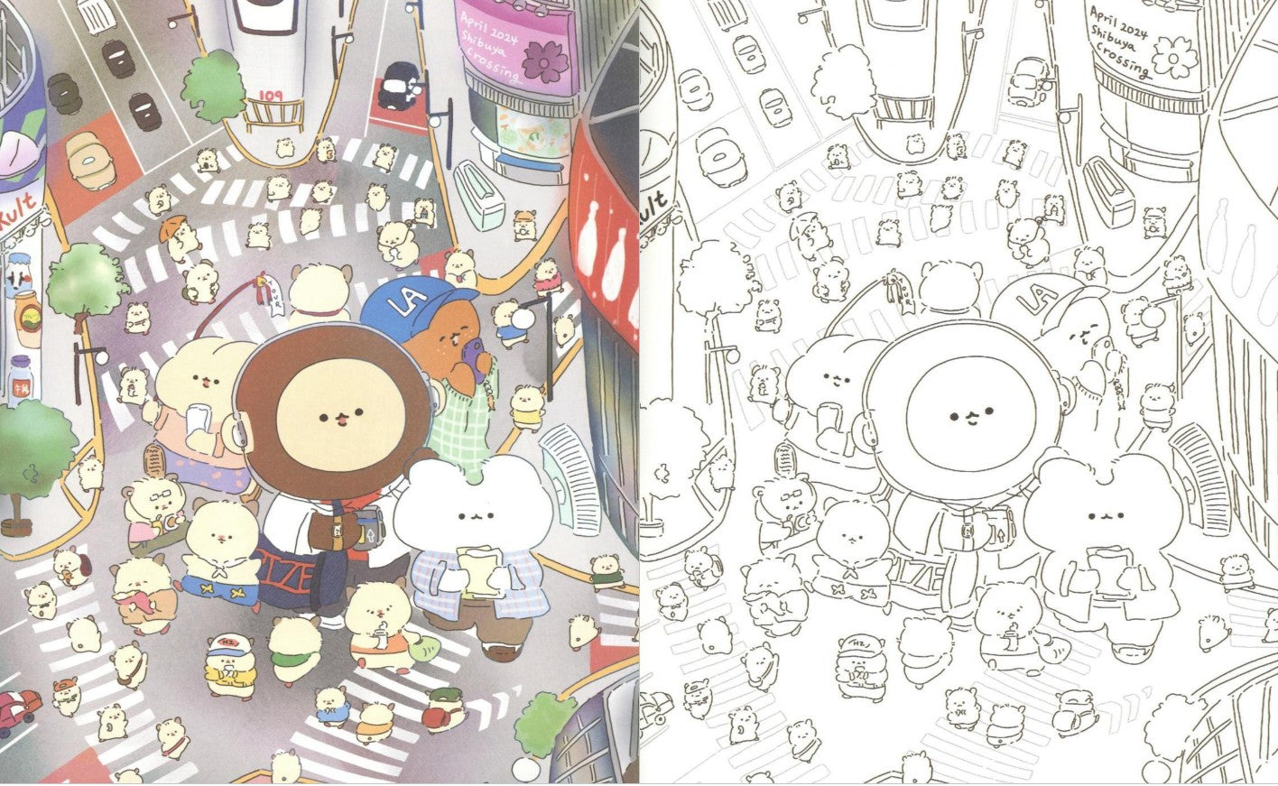 Warm travel coloring book