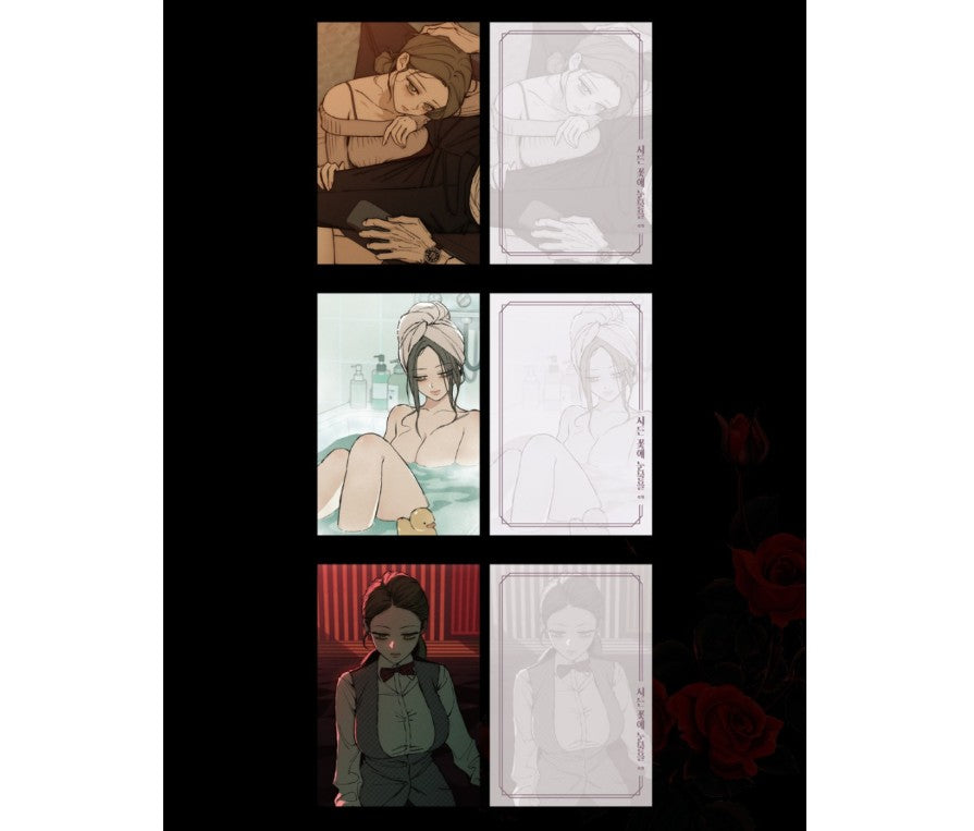 [pre-order] Tears on a Withered Flower : Illustration Postcard Book 19+