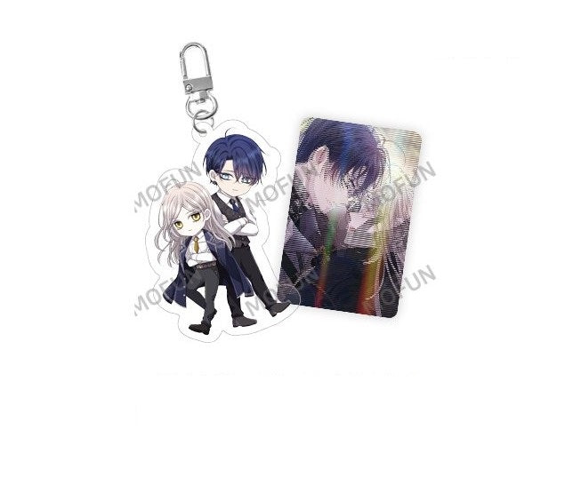 Charlotte and Her 5 Disciples : acrylic keyring + lenticular photo card