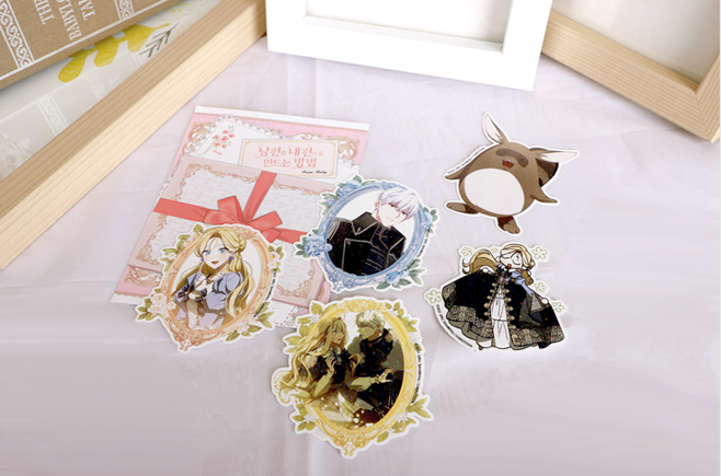 [in stock] How to Get My Husband on My Side Sparkling Removable Sticker set, 5pcs
