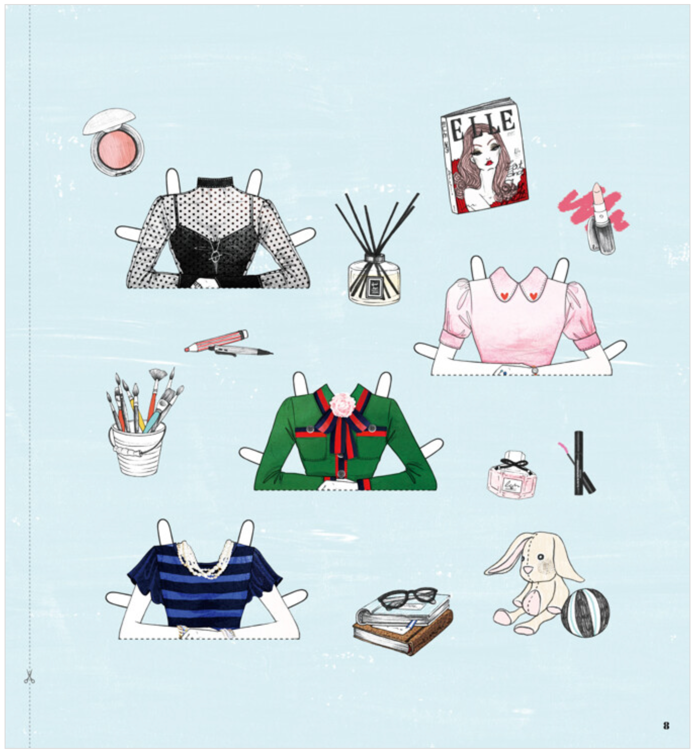 [New version] Dream Girl Fashion Paper Doll Book by Lee Bo Ra