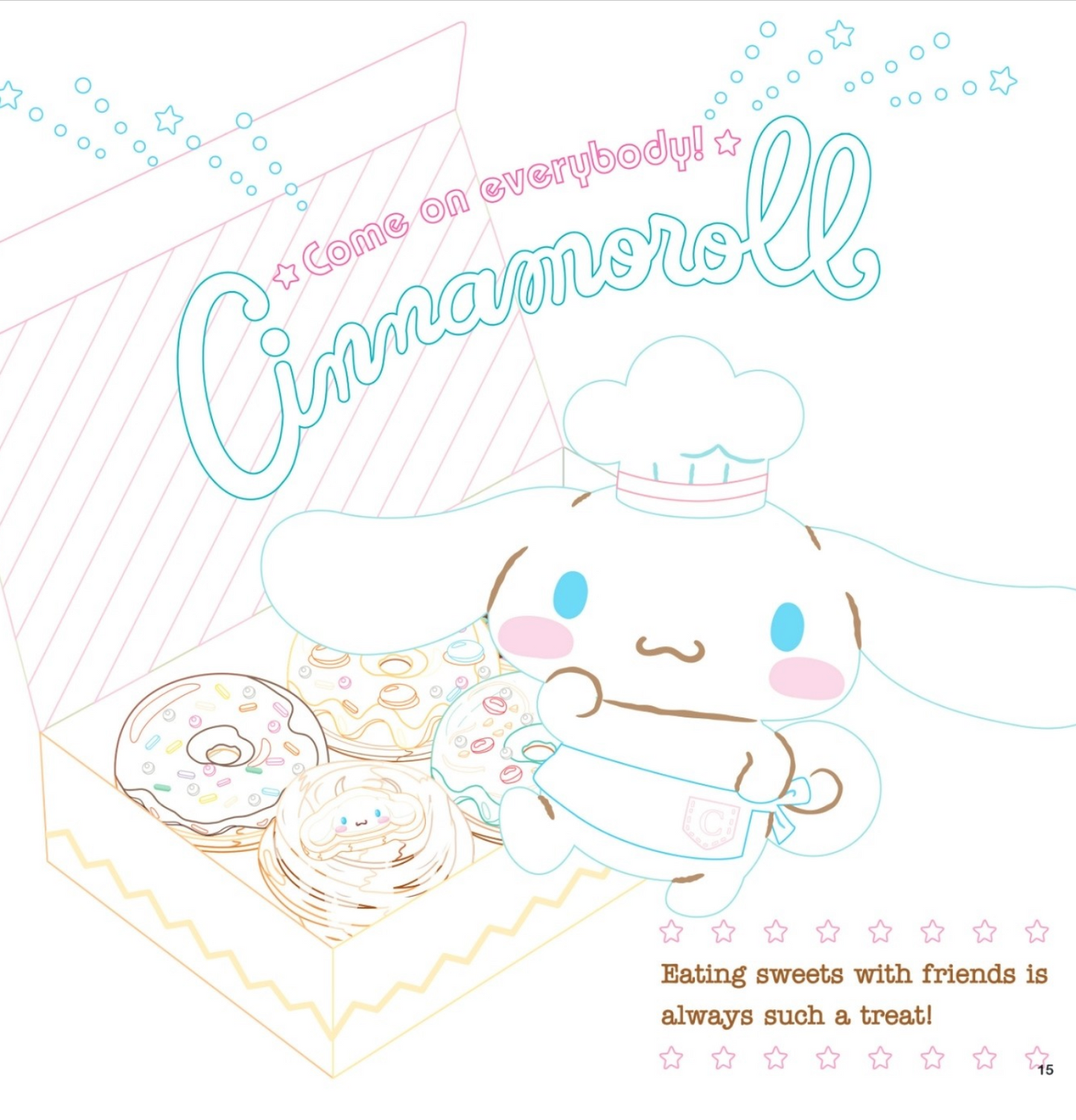 Sanrio Characters Coloring Book Vol.2 with sticker