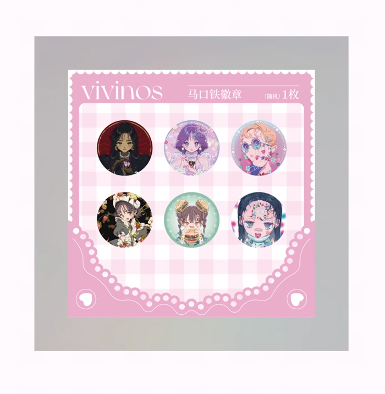 [Pre-order] VIVINOS "Candy Hearts" & "TRIGGER POP" series : Round Badge